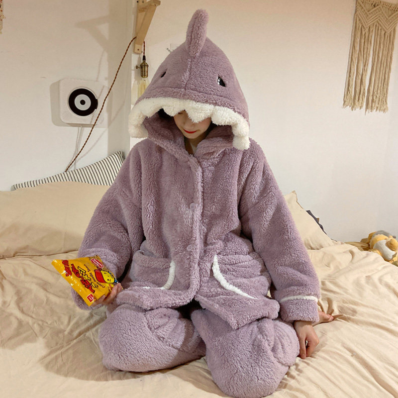珊瑚绒睡衣女冬季加厚加绒保暖套装学生可爱卡通毛绒绒秋冬家居服,女士内衣/男士内衣/家居服,睡衣/家居服套装,淘宝优惠券,粉丝福利购,淘宝优惠卷