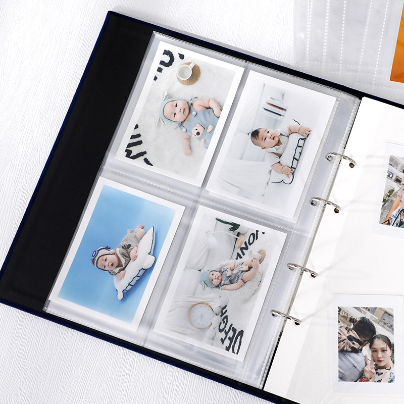 活页5678寸混合尺寸装相册本纪念册家庭插页式影集3寸照片收纳册