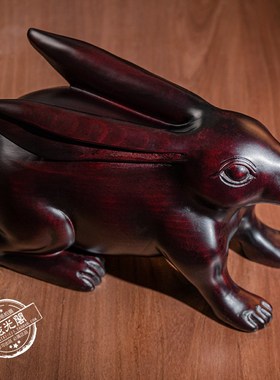 【习习】生肖木制摆件木兔木猪木马