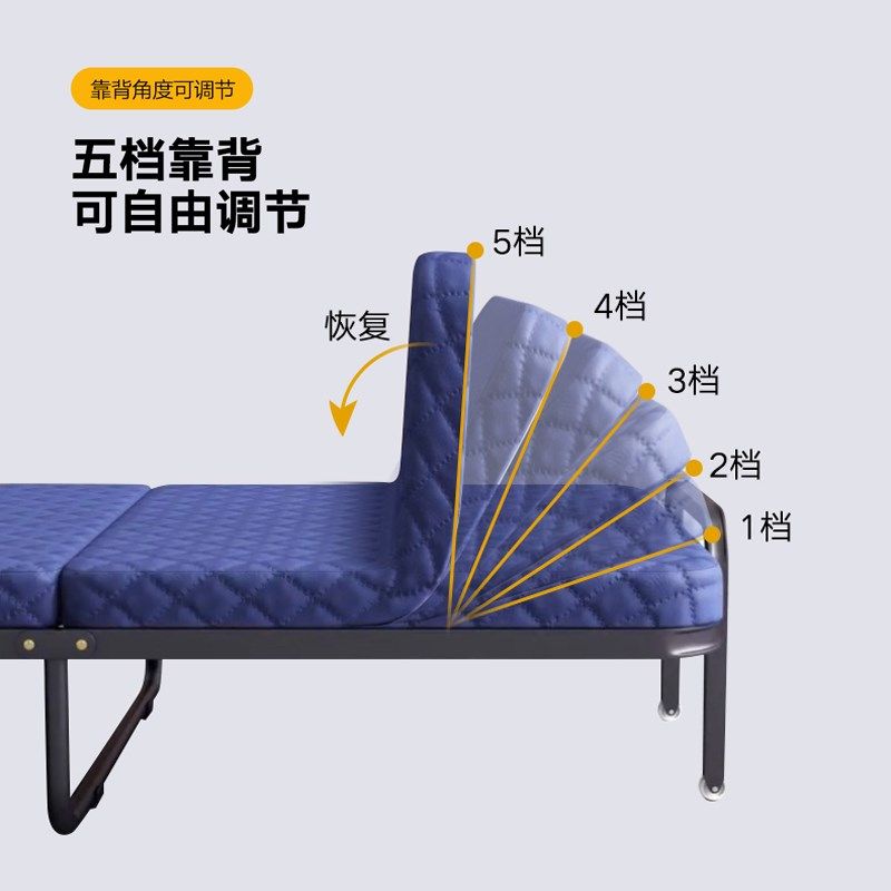 折叠床单人简易成人办公室午休神器免安装家用三折陪护床酒店加床