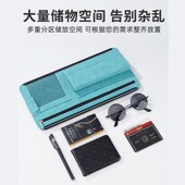 遮阳板翻毛皮墨镜夹多功能车载眼镜夹架卡片收纳袋卡包票据证件夹