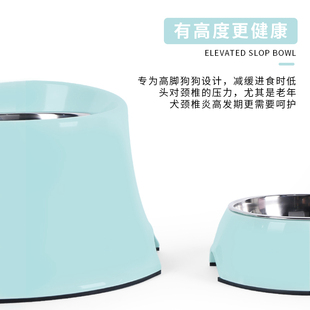 Super休普狗盆狗碗大号大型犬高碗保护颈椎防打翻狗狗饭盆狗食盆