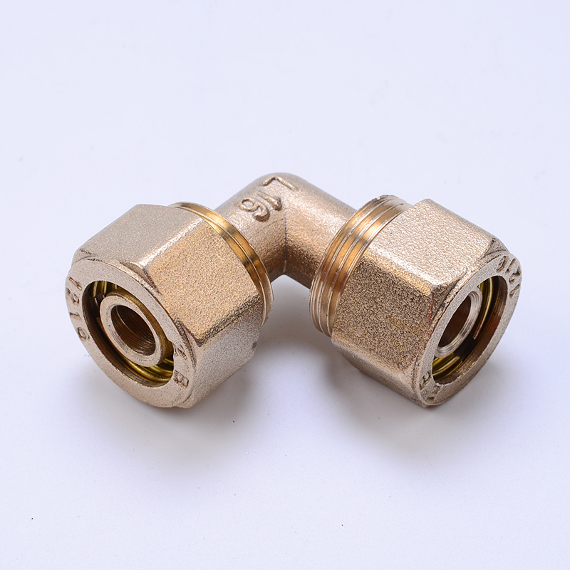 天一 金牛铝塑管卡套式弯头 1216 1620内丝外丝弯头配件管件接头