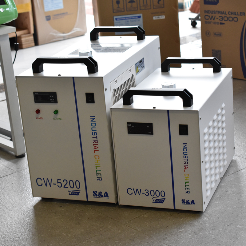 CO2激光切割雕刻机工业冷水机特域冷水机CW3000CW00雕刻机主轴