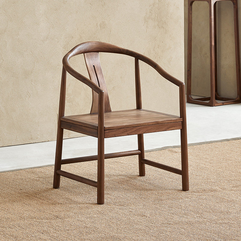 北美圆腿圈椅新榫卯全实木太师椅家用会客靠背椅,住宅家具,圈椅,淘宝优惠券,粉丝福利购,淘宝优惠卷