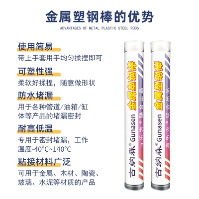 速成钢胶棒替代普施胶棒I修复材制品零部件油箱水管道砂眼气孔老