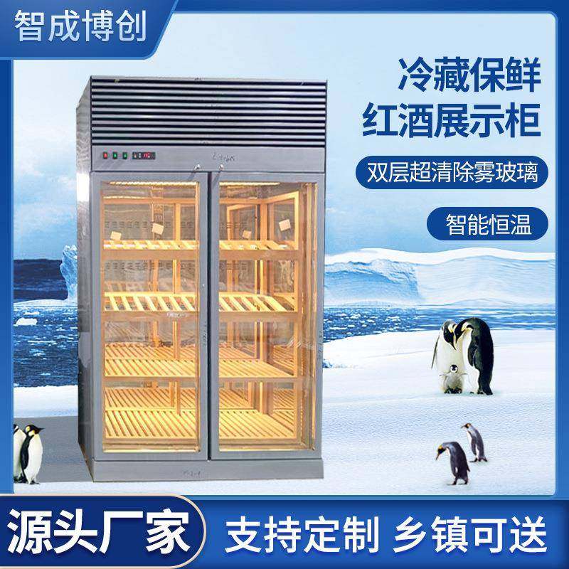 红酒展示柜商用柜酒吧冷藏柜节能省电红酒柜双门展示架无霜啤酒柜