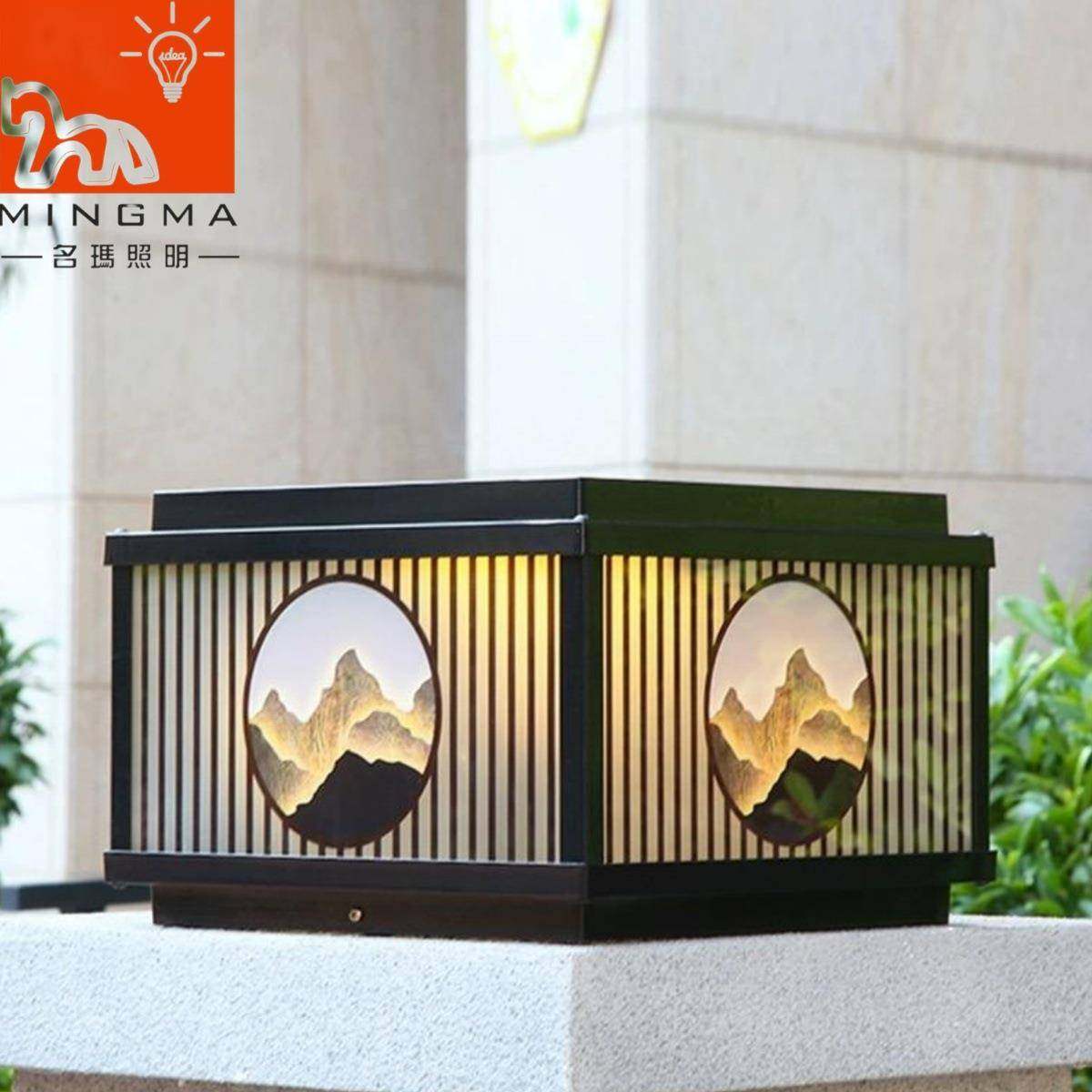 日照金山柱头灯LED防水别墅大门柱头灯围墙灯户外太阳能柱头灯,家装灯饰光源,景观庭院灯饰,淘宝优惠券,粉丝福利购,淘宝优惠卷