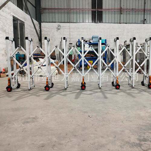不伸锈盛世万嘉钢手动推拉幼折叠防缩门户外收缩路障儿园安全铝合