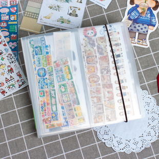 京京定制竖二段定页收纳册贴纸册离型纸胶带收纳册