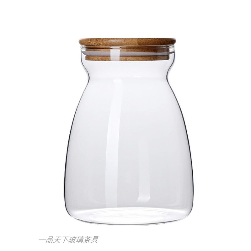 玻璃茶叶罐密封罐木盖储物罐零食花茶干果收纳瓶咖啡豆保存罐防潮,厨房/烹饪用具,密封罐,淘宝优惠券,粉丝福利购,淘宝优惠卷