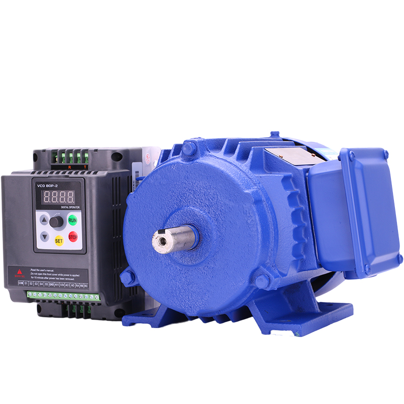 普斯调速电机组合家用单相220v变频器国标铜芯电动机无极变速马达