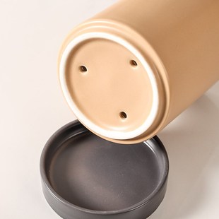 荣耀时创北欧风陶瓷筷子筒厨房置物架沥水防霉家用筷子刀叉收纳盒