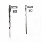 龙美304带板落地插销可挂锁门拴门插销不锈钢明装 佳吉利门扣 地插