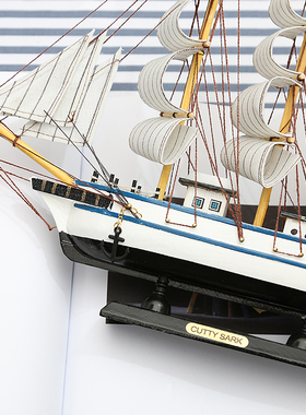 一帆风顺帆船模型摆件创意家居客厅卧室房间酒柜装饰品个性小摆设