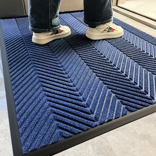 蓝色入户门地垫玄关门口地毯门外高级感室外进门耐脏脚垫防滑门垫
