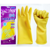 3双 10双舒卉牛筋乳胶手套橡胶家务厨房防水洗碗胶皮清洁洗衣 5双