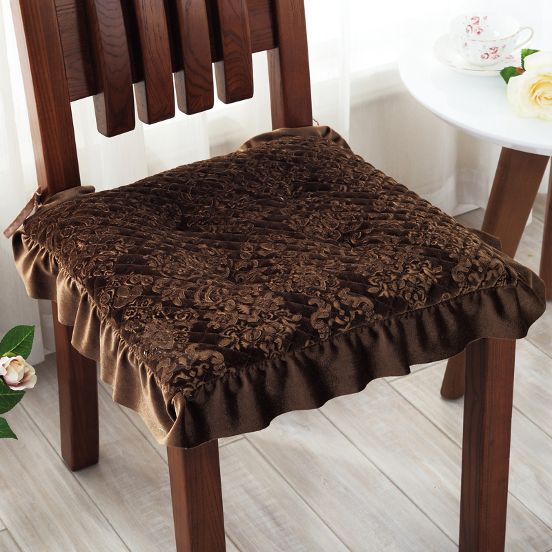 冬季加厚防滑海绵椅子垫四季通用布艺坐垫子学生座垫餐椅垫汽车垫