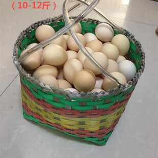 春晚菜篮提供商传统纯手工环保编织筐菜篮子采摘购物篮