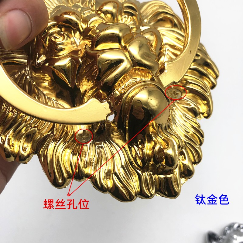 中式仿古大门拉手铸件吉祥瑞福虎头狮头兽头门环复古老式门手拉环