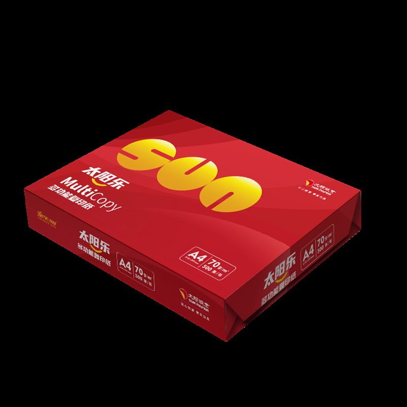 金太阳 太阳纸业打印纸 太阳乐70克复印纸 0张/包  5包/箱