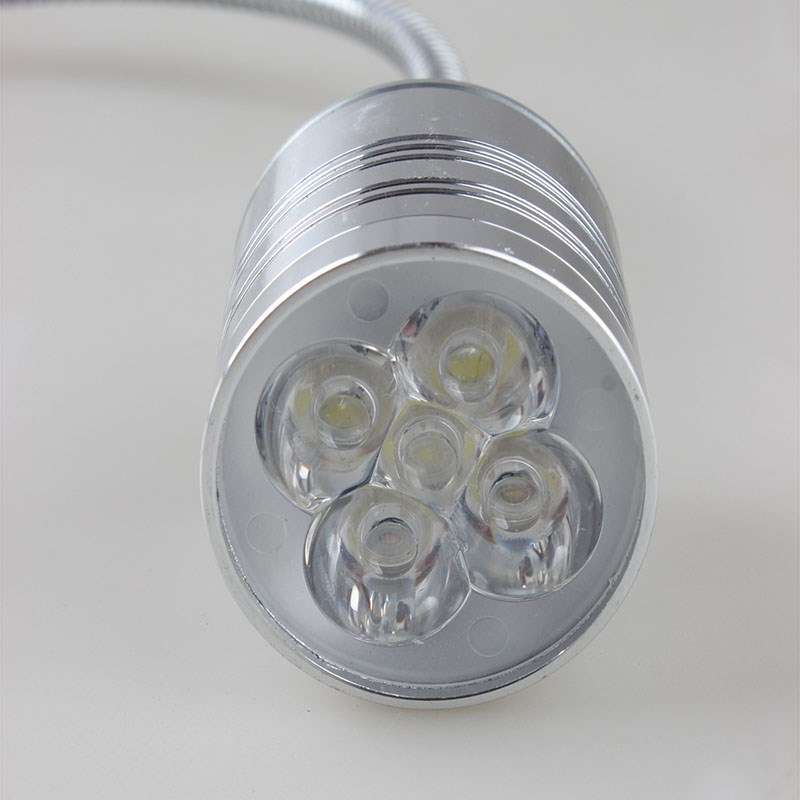 5WLED24V软管机床机车柜台工作射灯M10螺纹蓝光探伤220V