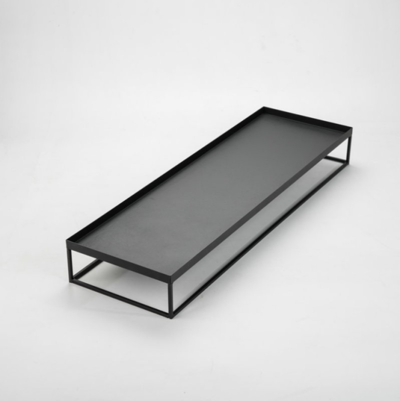 枯山水专用沙盘 实木托沙盘子 微景观底座盘 沙池 凹槽木盘子