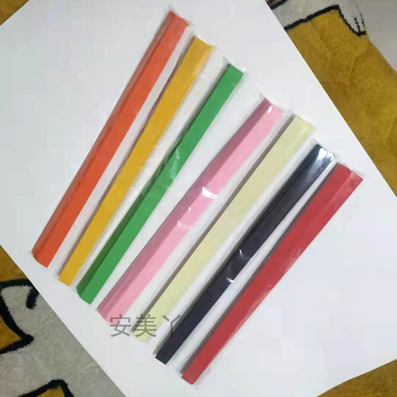 大号纯色星星折纸叠幸运星彩纸条编五角星材料许愿瓶折星星手工纸