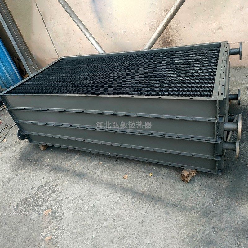 钢制方箱翅片管散热器工业多排蒸汽翅片管交换器烘干厂房散热器