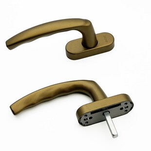 HOPO好博断系统窗银色纱窗把手平开窗执手铝合金窗户拨叉方轴执手