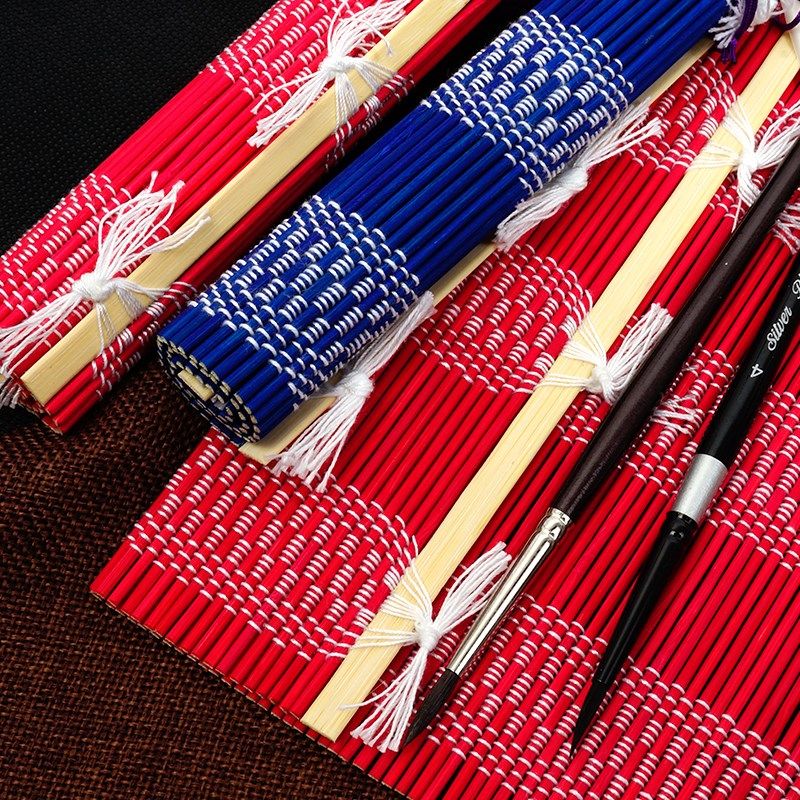 吴竹笔帘书道小物竹制笔袋笔卷文雅笔具书法绘画收纳携带文房四宝,文具电教/文化用品/商务用品,笔帘,淘宝优惠券,粉丝福利购,淘宝优惠卷