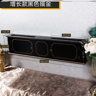 电视下面插座遮挡柜装饰免打孔盒创意美化收纳无线路油箱整理墙上