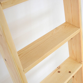 阁楼室内实木榫木梯上下铺儿童床登梯工业木梯子