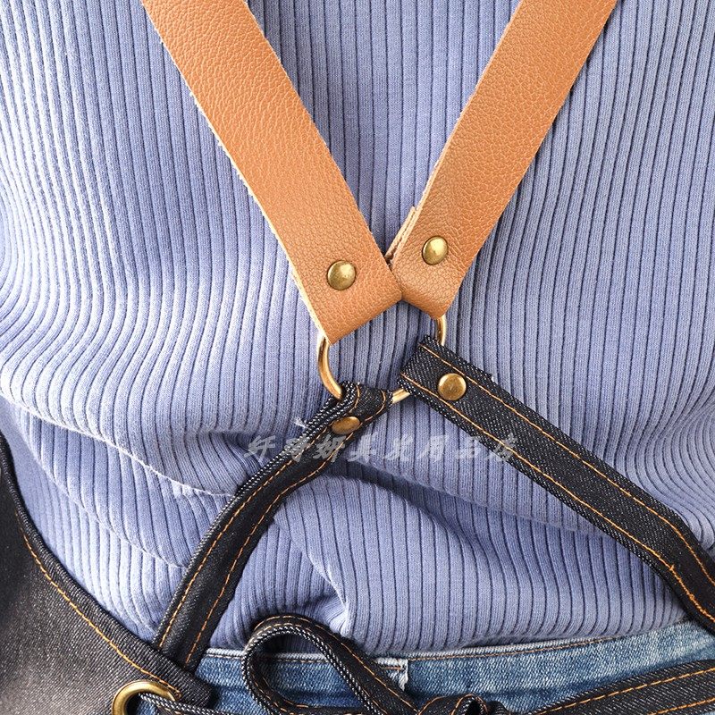 美发理发工作技师服防污单面牛仔围裙焗油围布大中工服染发衣,家庭/个人清洁工具,围裙,淘宝优惠券,粉丝福利购,淘宝优惠卷