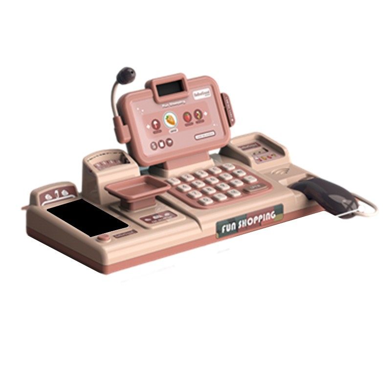 幼儿童超市收银机过家家男女孩宝宝仿真收银台装刷卡计算器