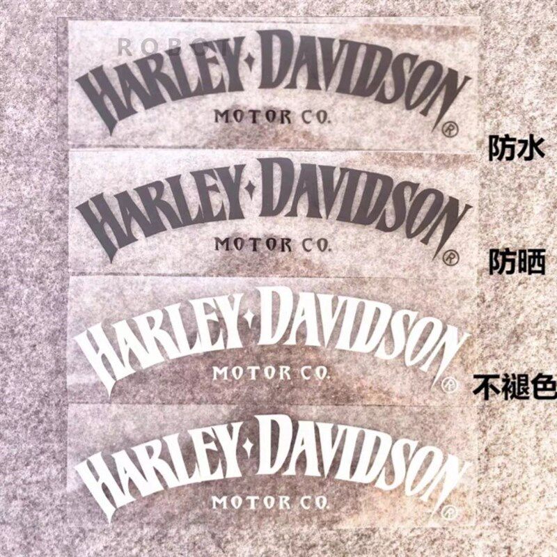 哈雷摩车油箱纸防水款印第安纳反光车扇形哈雷标