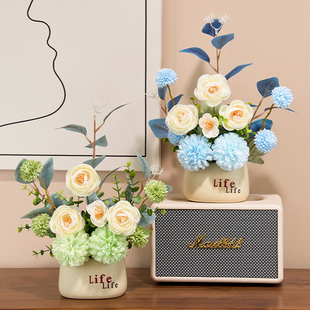 仿真假摆设客厅餐桌摆装饰家居玄关干燥插束艺