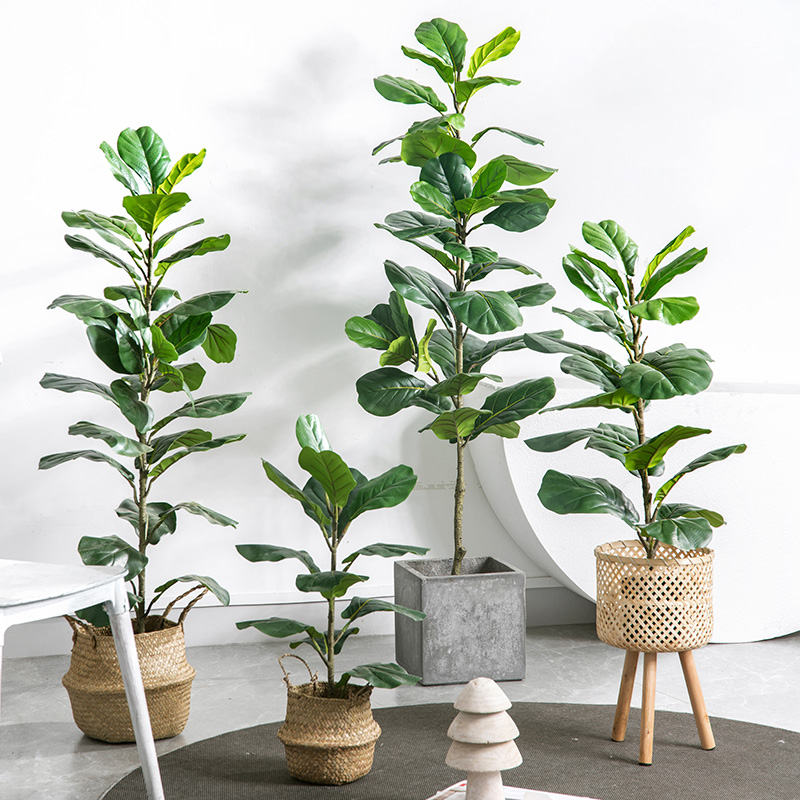仿真绿植装饰客厅仿生绿植大型落地摆件假盆栽植物仿真琴叶榕盆景