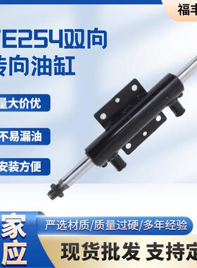 TE254双向转向油缸总成挖掘机中置双向双头高品质不锈钢液压油缸