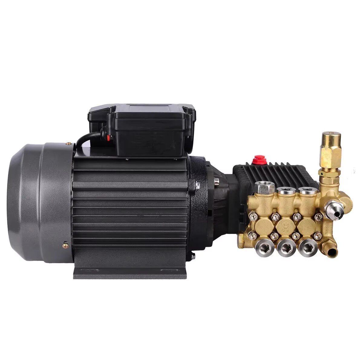 220V1.8KW10L/min柱塞泵高压清洗泵头自助洗车电机泵头
