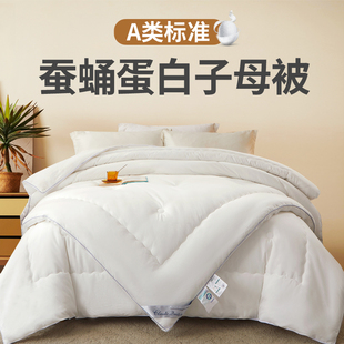 蚕蛹蛋白四季通用子母被二合一拉链款太空被子冬被芯加厚保暖学生