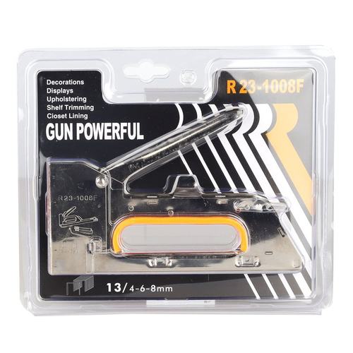 吸塑码钉枪手动单用门型钉枪1008F打钉枪广告绷布喷绘马丁枪