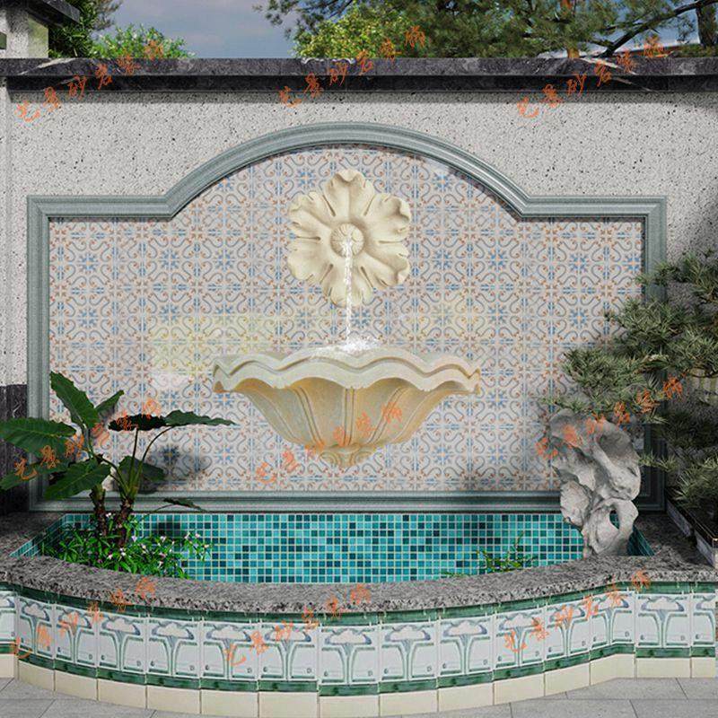 砂岩浮雕园林景观造景壁挂件喷泉花朵喷泉聚宝盆流水板接水盆摆件,家居饰品,户外/庭院摆件,淘宝优惠券,粉丝福利购,淘宝优惠卷