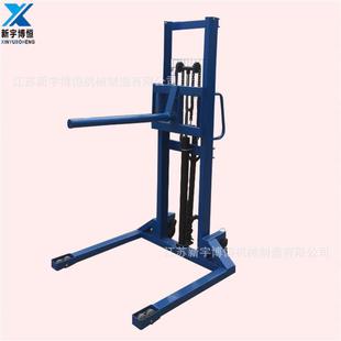 江苏圆滚型型1T1.6M手动液压装 卸车升高机油压升降搬运堆放车