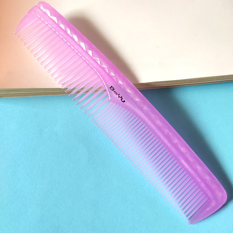 家用加厚糖果色细齿密齿软齿粗细两用熟胶不易断老式塑料梳子女男