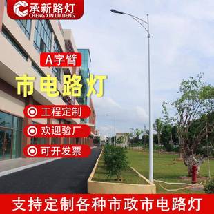 市政户外模组宝剑金豆led路灯头A字臂市电单双臂路灯市政道路灯