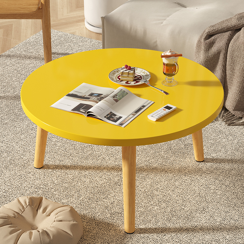 飘窗小桌子炕桌茶几家用实木榻榻米茶桌卧室坐地矮桌网红小圆桌