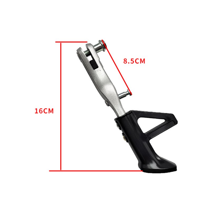 电动车摩托车铝合金改装单撑可调节边撑踏板车单脚架侧脚架支撑