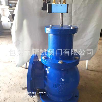 污水池配套 J644X J744X 气液动角式活塞快开排泥阀 排泥盖阀