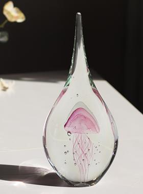 高级感摆件客厅电视柜装饰轻奢高档酒柜新房乔迁新居礼品琉璃艺术